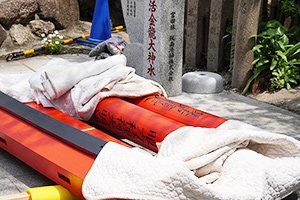 眼力稲荷大明神の新鳥居建立6