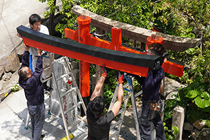 眼力稲荷大明神の新鳥居建立10