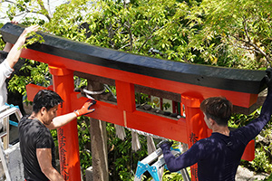 眼力稲荷大明神の新鳥居建立11