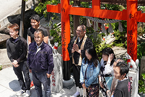 眼力稲荷大明神の新鳥居建立a2
